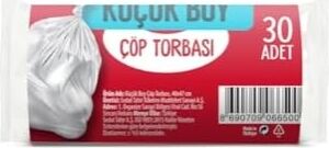 Çöp Torbası Küçük Boy 40 x 47 cm (30 Adet/rulo)