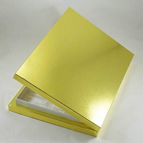 24 Bölmeli Madlen Çikolata Kutusu Gold (Altın) Renkli