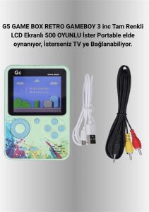 G5 Game Box Retro Mini Oyun Konsolu – 500 Dahili Oyun