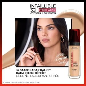 Infaillible 32H Fresh Wear C Vitaminli Fondöten - 220 Sable Sand 30 ml
