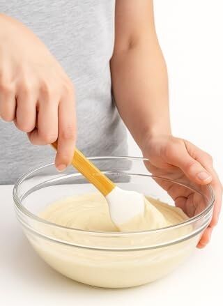 5’li Silikon Spatula Seti Bambu Saplı Mutfak Gereçleri Isıya Dayanıklı Yapışmaz Hamur Karıştırıcı Pasta Fırçası Kaşık Spatula Seti Kolay Temizlenen Sağlıklı Pişirme Araçları (Bej)