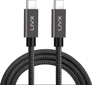 100W Type-C To Type-C USB 3.1 Gen2 10 Gbps 4k@60hz Hızlı Şarj Data ve Görüntü Aktarım Kablosu Örgülü Gn (50 Cm)