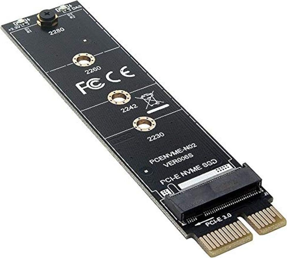 4391 M.2 Nvme SSD Ngff To Pcie 3.0 X1 Adaptör M Key Kart Çevirici Dönüştürücü