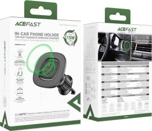 Acefast Manyetik Araç Tutucu Kablosuz Şarj - D46