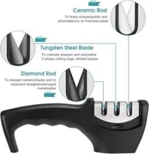 Slipt Profesyonel Bıçak Bileyici 3 Açılı Elmas Seramik Tungsten Çelik El Bıçakları Bileme