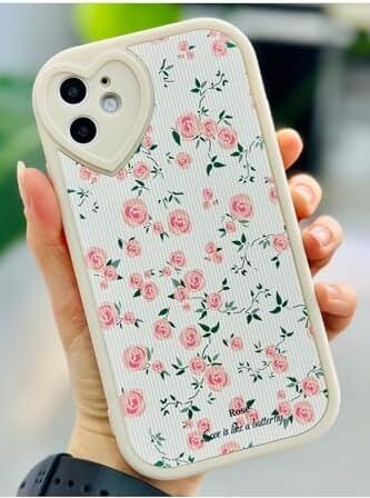 Iphone 11 ile Uyumlu Kaplama Mini Çiçek Tasarımlı Esnek Silikon Kılıf