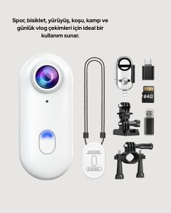 4K Wifi Spor Kamerası Su Geçirmez Mini Aksiyon Kamera