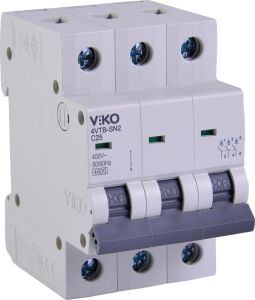 4VTB-3C25 Otomatik Sigorta 4,5ka C Tipi 3 Kutup 25A
