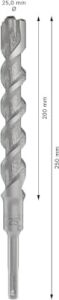 1x Pro Sds Plus-5x Kırıcı Delici Delme Ucu (Donatılı Beton, Beton, Ø 25,00 Mm, Professional Aksesuar Kırıcı Delici)