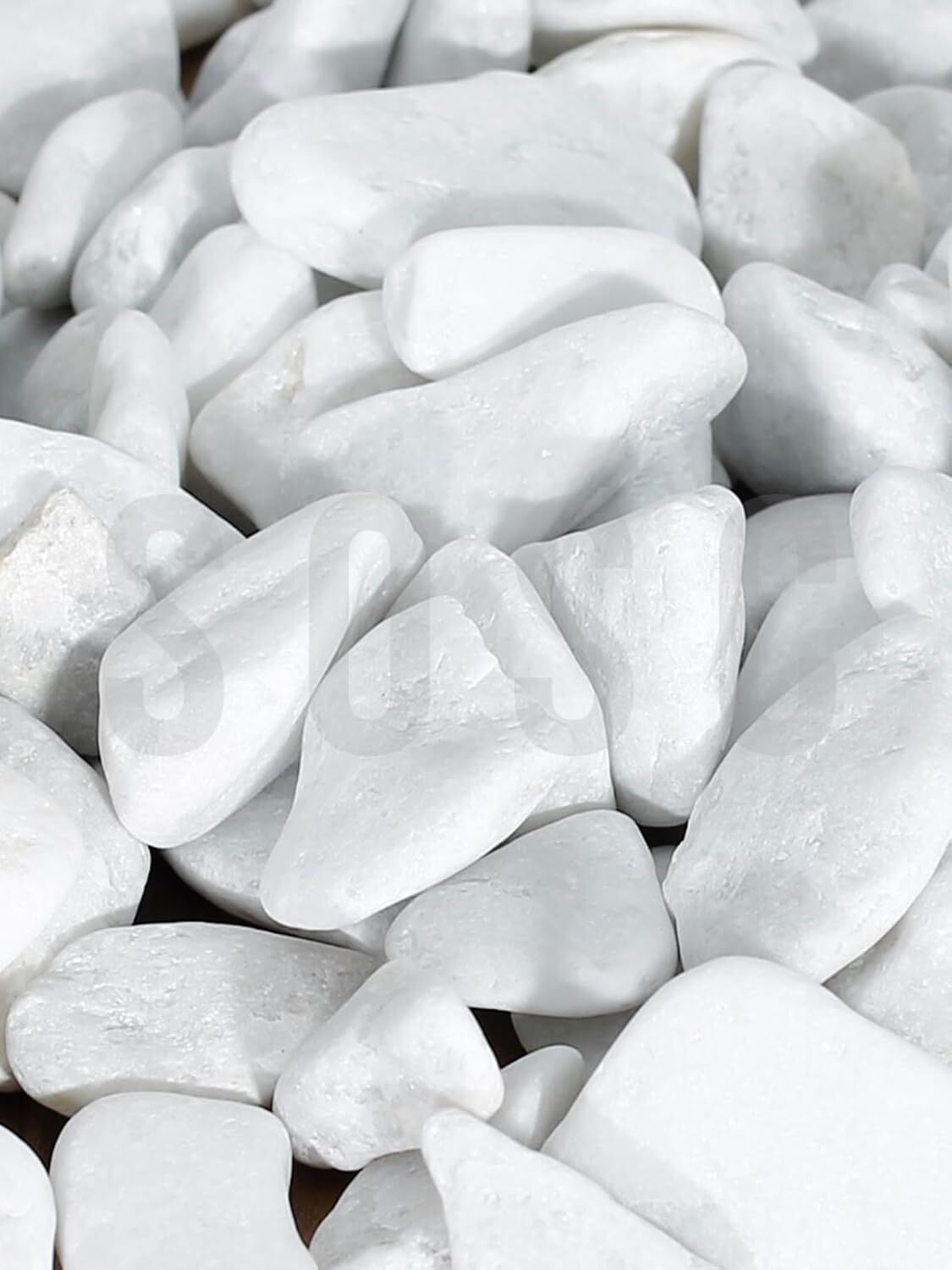 Natural Beyaz Dolomit Dekoratif Çakıl Taşı, Iç ve Dış Mekan Peyzaj Için, 2-4 Cm, 1 Kg, Bahçe Saksı Süsü