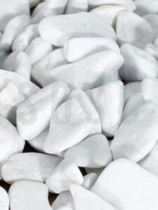Natural Beyaz Dolomit Dekoratif Çakıl Taşı, Iç ve Dış Mekan Peyzaj Için, 2-4 Cm, 1 Kg, Bahçe Saksı Süsü