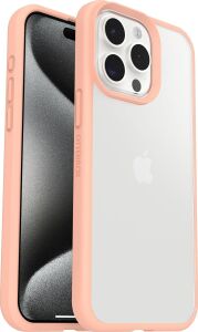 Apple iPhone 15 Pro Max Sleek Kılıf, Şeffaf/şeftali