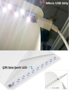 Mini Stüdyo LED Işıklı 20X20 cm Ürün Fotoğraf Çekim Çadırı