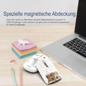 IWM-242K Bluetooth 5.4 + 2.4g Kablosuz Sessiz Optik Mouse | Şarjlı 500MAH Batarya | Çift Modlu Bağlantı | 800-1600 Dpı | Manyetik Kapak | Sağ-Sol El Uyumlu | Windows, Mac, Android