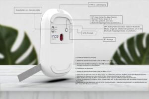 IWM-242K Bluetooth 5.4 + 2.4g Kablosuz Sessiz Optik Mouse | Şarjlı 500MAH Batarya | Çift Modlu Bağlantı | 800-1600 Dpı | Manyetik Kapak | Sağ-Sol El Uyumlu | Windows, Mac, Android