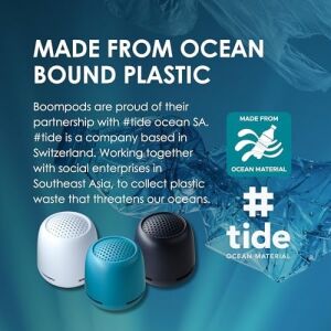 Zero Xl Ocean Taşınabilir Bluetooth Hoparlör - Ipx7 Su Geçirmez Duş Hoparlörü, 9 Saat Pil Ömrü, Mikrofon ve Çift Eşleştirme, Dış Mekan, Seyahat ve Havuz Için Küçük Kablosuz Hoparlörler