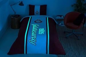 1905 Glow Standart Pamuk Nevresim Takımı, Kırmızı, Tek Kişilik