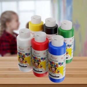 Ana Renkler Parmak Boyası 6'lı Set 6X120ML
