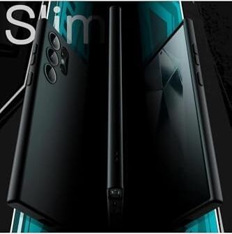& Aksesuar  Galaxy S24 Ultra ile Uyumlu Içi Kadife Kamera Korumalı Lansman Silikon Kılıf Ince Yapılı Tam Koruma Sağlayan Kamera Korumalı Kılıf (Siyah)