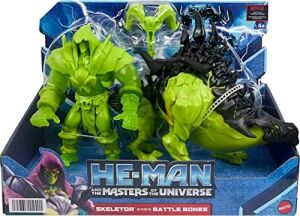 Masters Of The Universe ve He-Man Figürü ve Yaratık Araç Iskelet ve Savaş Kemikleri, Savage Eternia Koleksiyon Kötü Adam ve Atı, Motu Oyuncak