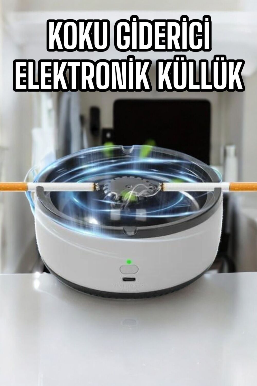 Küllük Duman Giderici Temizlenebilir Elektronik Şarjlı