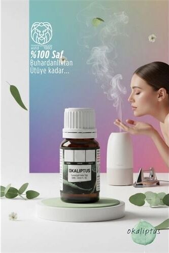 %100 Saf ve Yoğun Okaliptus Çiçeği Esansı -Ütü, Buhardanlık ve Koku Makineleri Için 10 ml