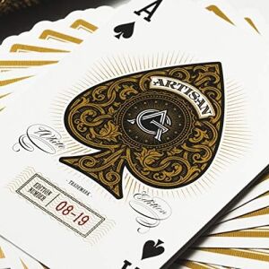 THEORY11 Artisian Koleksiyoner Beyaz Iskambil Oyun Kağıdı Kartları