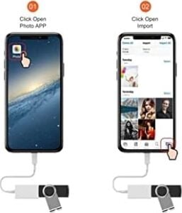 Iphone Ipad Için Lightning To Otg Adapter Dişi USB Dönüştürücü Adaptör Flash Disk Yedek Alma