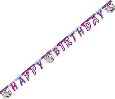 TM-PRT-0092 Sofia Deniz Incisi Happy Birthday Harf Afiş