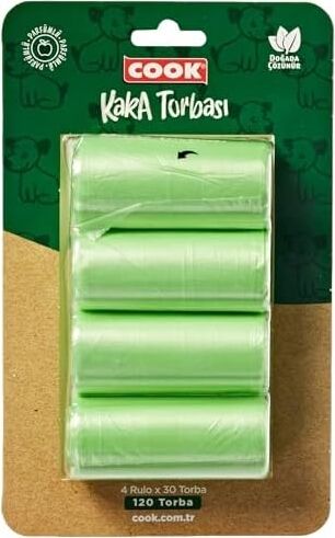 Kaka Torbası Yedeği 30'lu Rulo 4'lü (Blister'li)