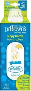 8 OZ/250 ml Pp Dar Ağız + Sippy Biberon Bardak, Tavşan, Tekli Paket
