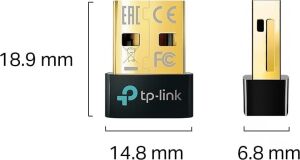 UB500, Bluetooth 5.4, (Pc Dizüstü Bilgisayar Masaüstü Bilgisayar Için, Windows 10/8.1/8/7 Plug & Play Destekler), USB Bluetooth Adaptör