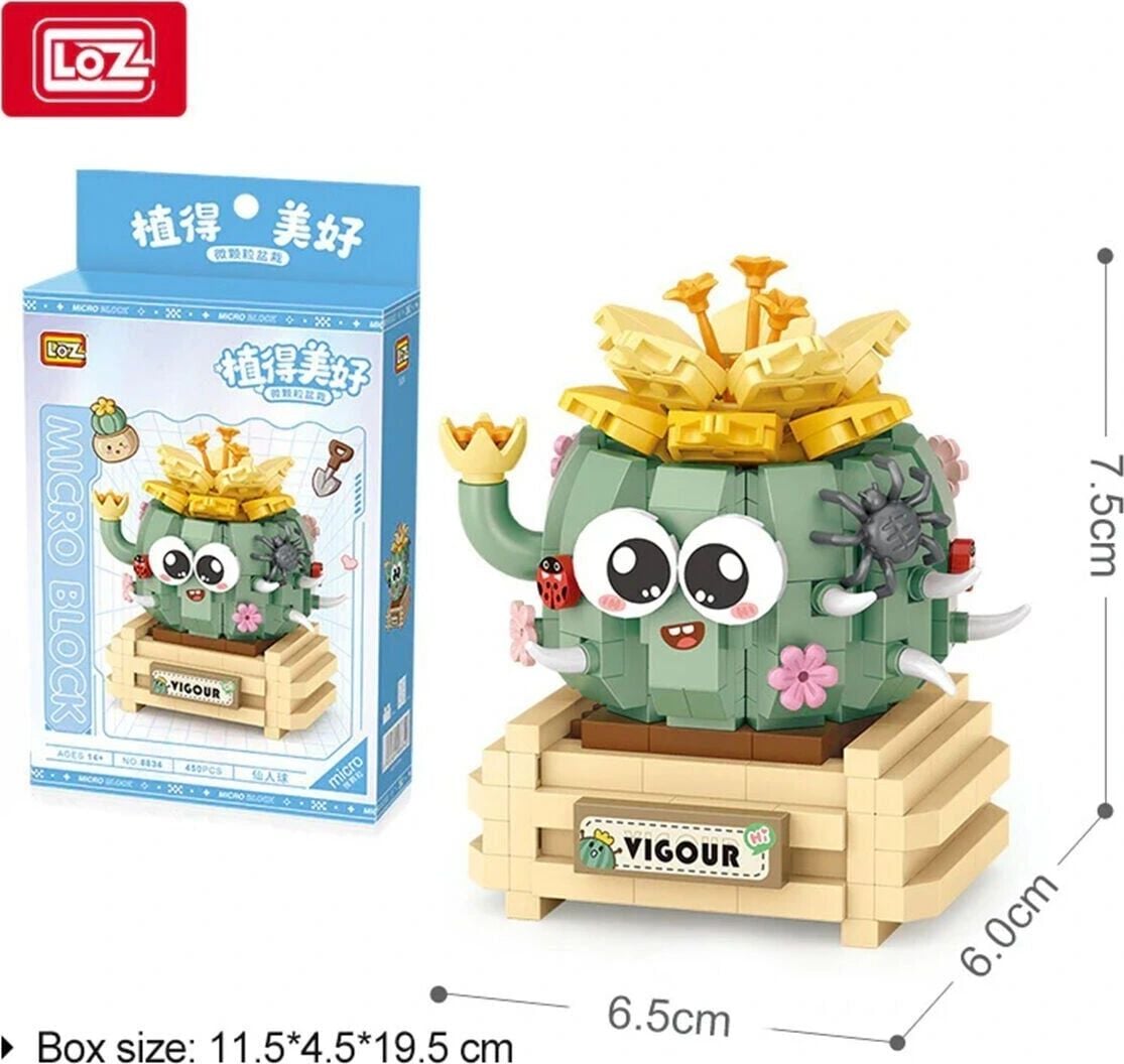 LZ-8834 Kaktüs 450 Parça Block Oyuncak
