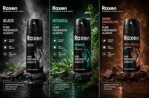 Raxen Erkek Deodorant Spreyi - Serisi - 150ML - Etkili Ter Kokusu Önleyici - Alüminyumsuz ve Leke Bırakmayan Formül - Gün Boyu Ferahlık Veren Erkek Vücut Spreyi