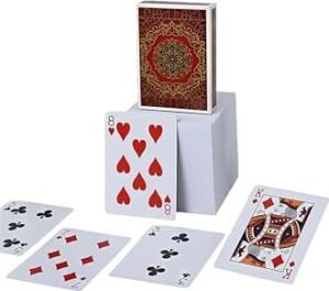 Kırmızı Jumbo Boy Pvc Plastik Su Geçirmez Iskambil Poker Oyun Kağıdı RD61KR