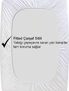 Vionel HOME%100 Pamuk, Full Kenar Fitted Sıvı Geçirmez,tek, Çift Kişilik Bebek Yatak Koruyucu Çarşaf Alez (90X200)