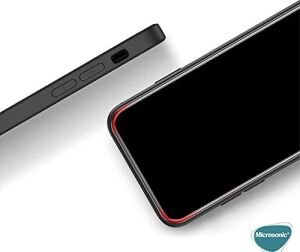 Matte Silicone Apple iPhone 14 Için Kılıf Siyah [iphone 14 ile Uyumlu Kılıf - Siyah]