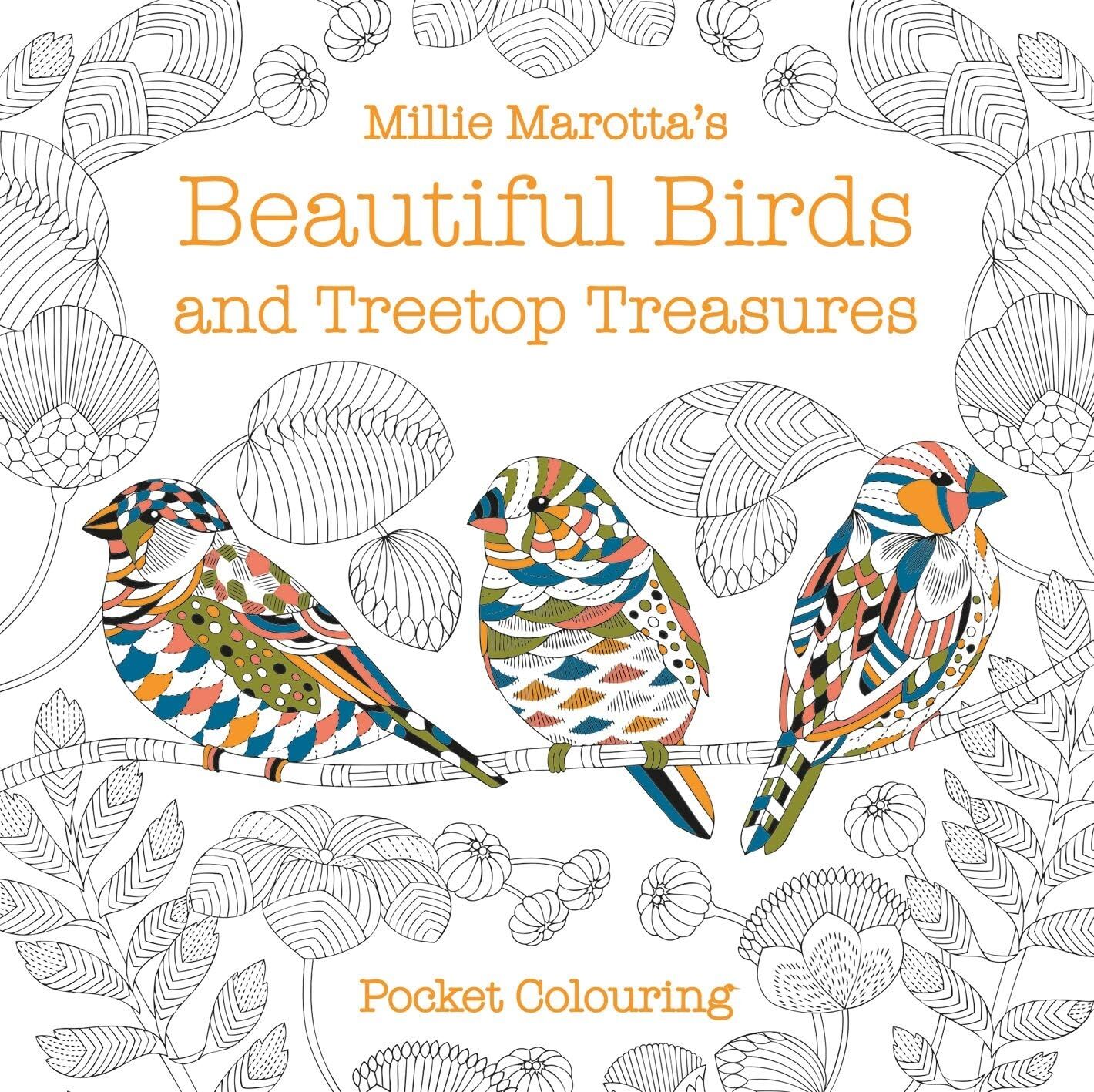 Millie Marotta's Beautiful Birds And Treetop Treasures Pocket Colouring (Kapak Resmi Değişebilir)