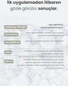 Professional Deep Hydrating, Kuru Saçlar Için Nem Bakım Şampuanı, 350 ml