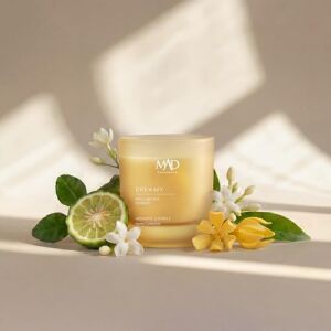 Mad Wellbeing Dreamy 200 gr Kokulu Mum – Yumuşak, Sakin ve Huzur Veren Mum– Mood Scentz Teknolojisi ile Ferahlatıcı