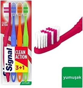 Premium Action 4'lü (3+1) Yumuşak Diş Fırçası