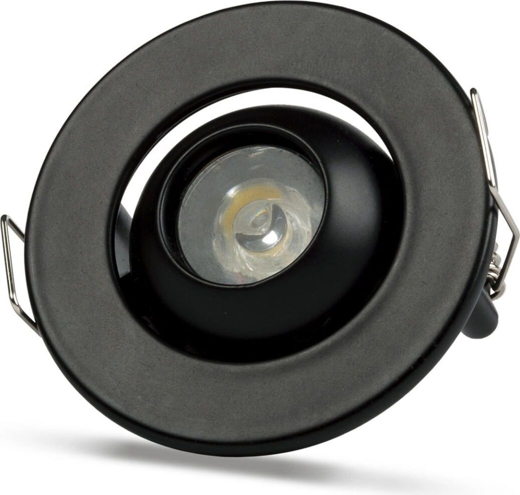 1 Adet Noas YL94 0201 Siyah Kasa 1W LED Spot 6500K Beyaz Işık