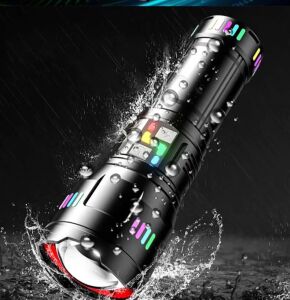Pro F-3002 Alüminyum Tg LED Gece Şeritli Type-C Şarjlı El Feneri
