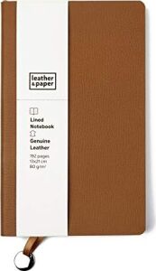 Leather & Paper LP1129 Defter, Taba, Çizgili
