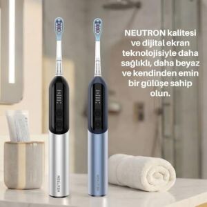 NTL-TB-12PS Şarjlı Sonik Diş Fırçası Silver, Dijital Ekranlı, 60° Hareketli Başlık