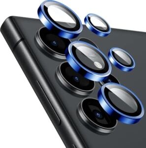 Galaxy Uyumlu Ipg Prolens CD Alüminyum Çerçeveli Kamera Lens Koruyucu – Hd Netlik, Çizilmez Alumina Silikat Temperli Cam, Bireysel Lens Kapağı (Mavi, Galaxy S25 Ultra)
