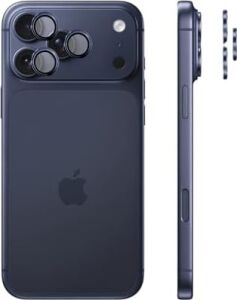 Safir Temperli Kamera Lens Koruyucu, iPhone 17 Pro Max ve iPhone 17 Pro ile Uyumlu (Abis)