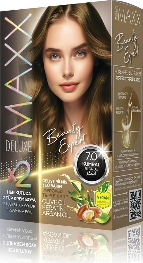 Beauty Expert Haır Color (Keratin)'li 1 Kutu (2 x 50 Ml) (Kumral 7.0)