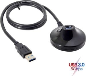 5552 1 Metre USB 3.0 Standlı Dişi Erkek Uzatma Kablosu 1 Metre USB 3.0 Erkek Dişi Uzatma Dock Standlı Istasyonlu Kablo