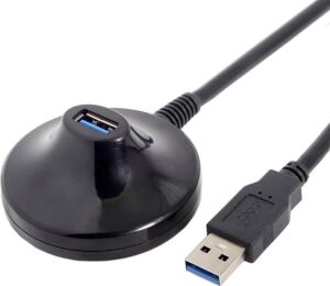 5552 1 Metre USB 3.0 Standlı Dişi Erkek Uzatma Kablosu 1 Metre USB 3.0 Erkek Dişi Uzatma Dock Standlı Istasyonlu Kablo